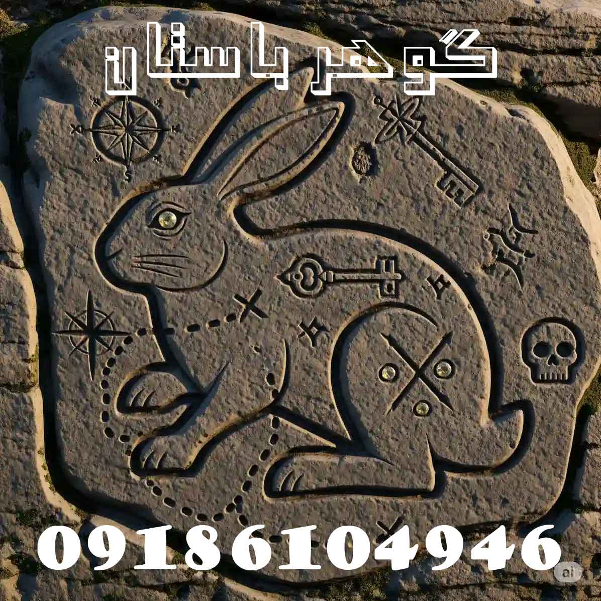 نماد خرگوش در گنج یابی و دفینه یابی